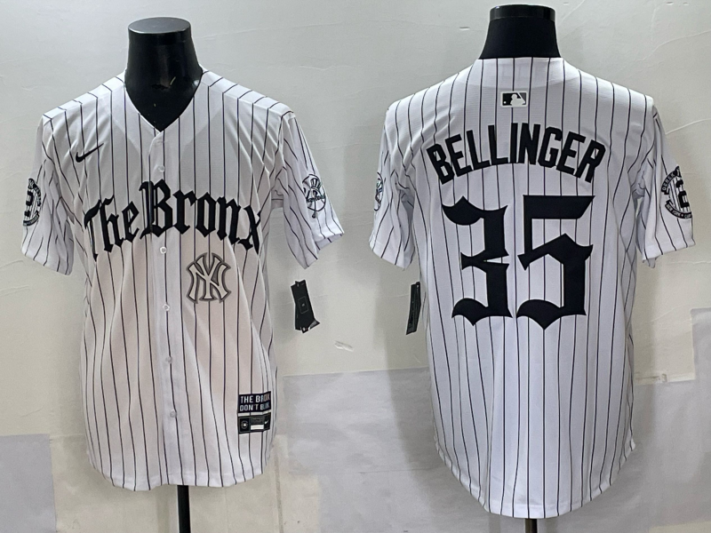 Men New York Yankees #35 Bellinger White Nike  2025 MLB Jersey style 005->new york yankees->MLB Jersey